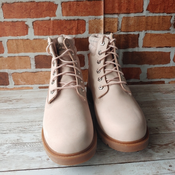 Timberland Linden Wood 6” Wp Boot Women’s Light Pink Nubuck - Picture 3 of 6